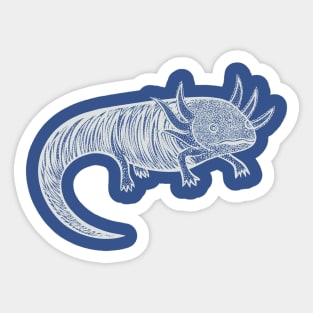 Axolotl - animal lovers hand drawn design Sticker